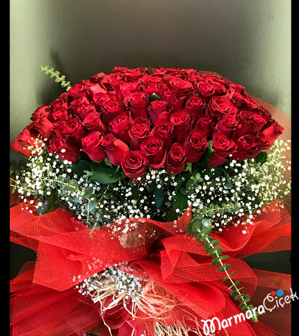 101 Gülden Gösterişli Buket