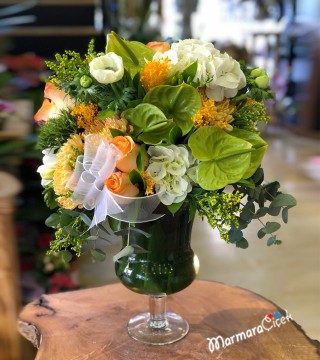 Yeşil Turuncu Aranjman