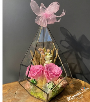 Prizmada Pembe Solmayan Güller