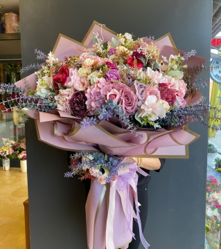 Yapay Jumbo Nişan Çiçek Buketi