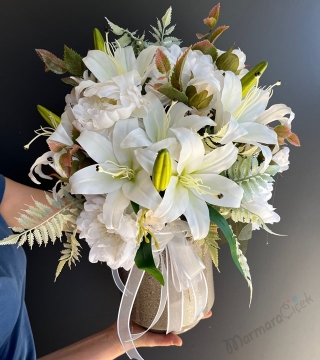 Yapay Lilium Şakayık Tanzim