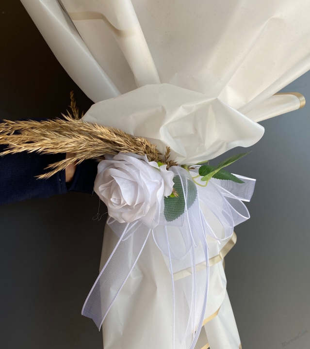 Yapay 15 Beyaz Gül Buketi